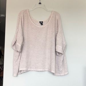 Tan short sleeve sweater